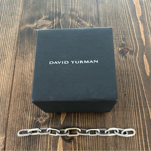 David Yurman Madison Bracelet 11mm in Sterling Silver with 18K Yellow Gold - Picture 6 of 6